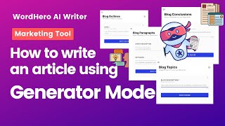 Easily Create A Blog In Just Minutes With Wordheros Generator Mode Home