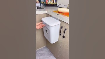 Practical wall-hung trash cans