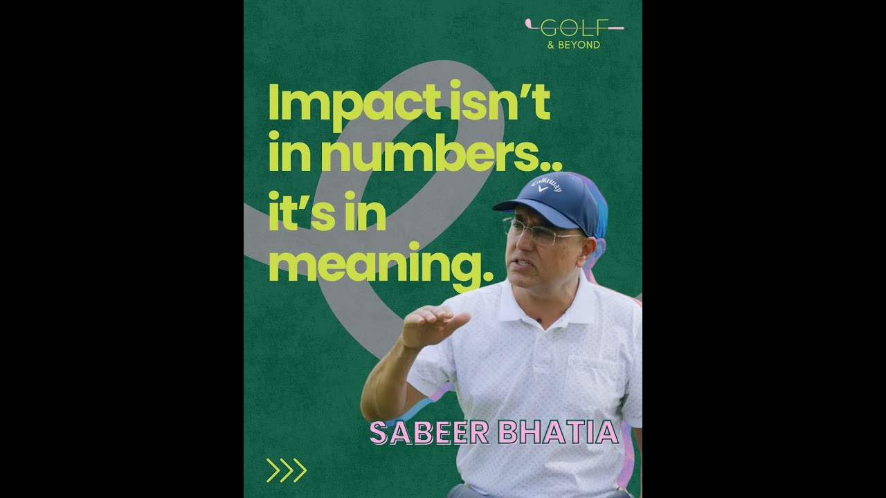 Sabeer Bhatia on Making a Difference: Even One Life Matters | BirdiesforGood