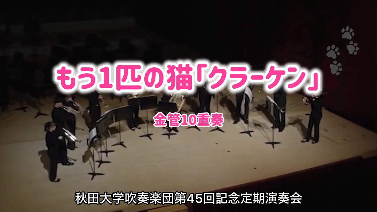 吹奏楽】もう1匹の猫｢クラーケン｣/クリス・ヘイゼル〈秋田大学吹奏楽団 
