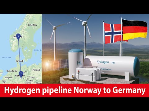 Construction of a pipeline to transport hydrogen from Norway to Germany