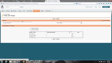 Taroworks: Setting and using Job Targets