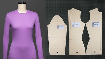 Drafting a Women’s Fitted Stable Knit T-Shirt from Measurements PREVIEW