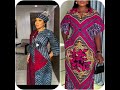 How to Cut and Sew a Simple Ankara Dress | Split Crew Neckline Step-by-Step / A-line dress 👗