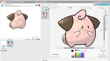 How to convert bitmap to vector in scratch