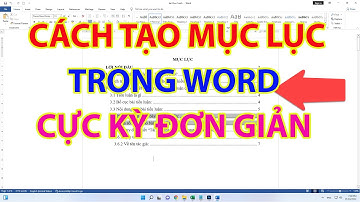 Cách Tạo Mục Lục Trong Word Cực Kỳ Đơn Giản