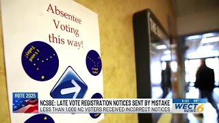 North Carolina voters receive incorrect voter registration notices