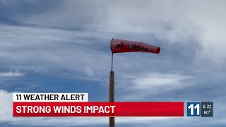 Strong winds impacting parts of southern Colorado