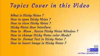 Windows 10 Sticky Note 2023 [ Tutorial ] in Hindi, What is Sticky note and how to use stick note screenshot 5