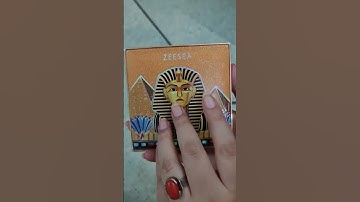 VIRAL MAKEUP ASMR UNBOXING ZEESEA EGYPT EYESHADOW PALETTE | SATISFYING ASMR Makeup #shorts #asmr