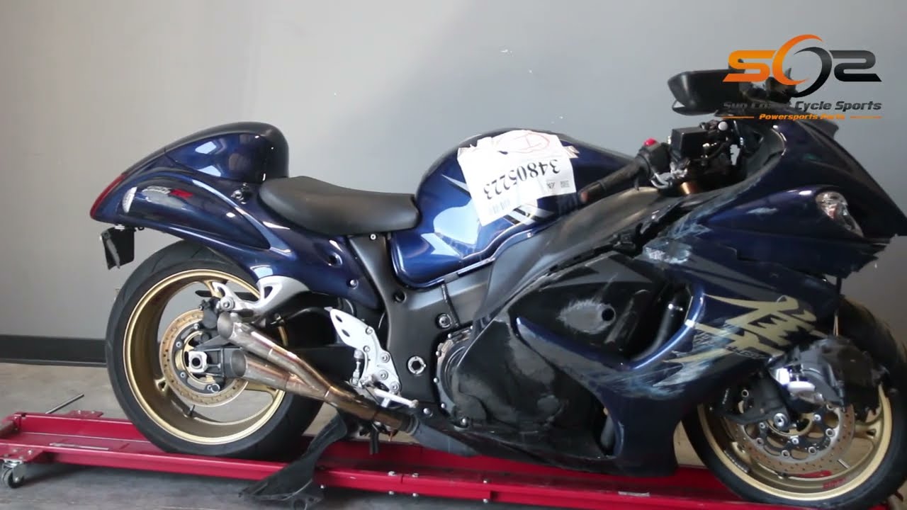 08 Suzuki Hayabusa GSX1300R Left Side Mid Fairing Cover Panel