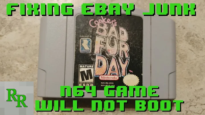 N64 Game Won't Boot - Fixing eBay Junk - ANOTHER Conker's Bad Fur Day