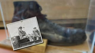 Size 37 shoe of world's tallest person on display at legendary Michigan store