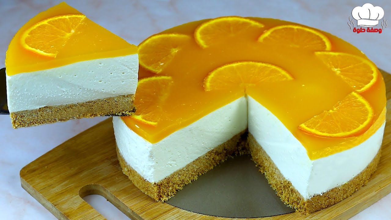 Апельсиновый чизкейк без духовки