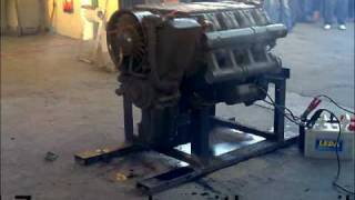 reaseheath college big V8 run with no oil in it