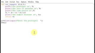 Python Program to calculate simple interest