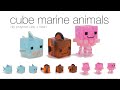 How to DIY Marine Animal Cube Pixels Polymer Clay/Resin tutorial