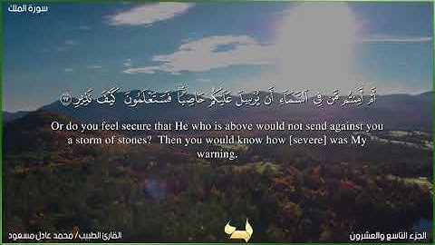المصحف المرتل 📖 | تلاوات خاشعة ✨| ما تيسر من سورة الملك للقارئ الطبيب محمد عادل مسعود💛💫