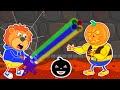 Lion Family | Rainbow X-rays and Magic Team | Cartoon for Kids