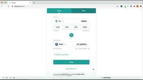 ZilSwap - A Short Guide on How to Swap Tokens