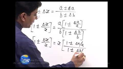 Propagation of Errors during Division