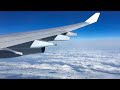 (HD) Lufthansa Airbus A340-300 Window View (Economy) - Frankfurt Airport - Detroit Full Flight