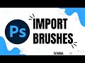 How to import brushes into Photoshop