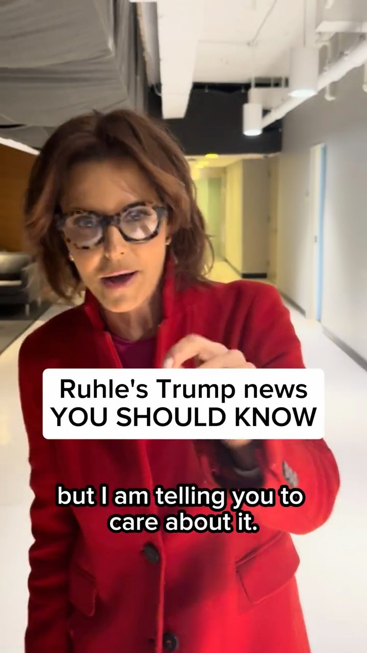 Ruhle's Trump news YOU SHOULD KNOW