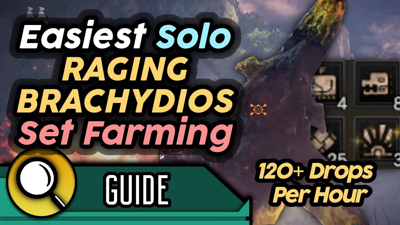 Easiest Raging Brachydios Armour/Weapons Farming - No Kills Needed, 100+ Drops Per Hour! | Mhw Ib