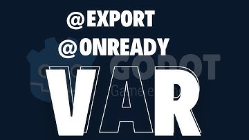 Why Your Godot Game Feels Broken || @onready, @export, and var Explained!