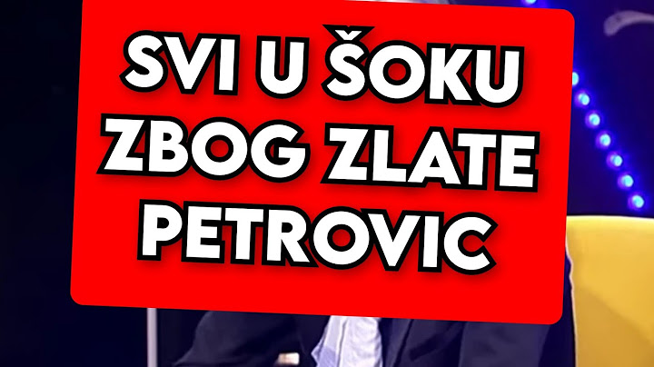 SVI U ŠOKU ZBOG ZLATE PETROVIC, JAVILI OVO