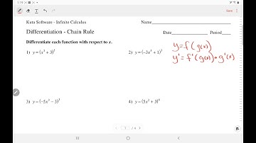 Kuta Software - Calculus: Differentiation using Chain Rule | IngWan Steiner