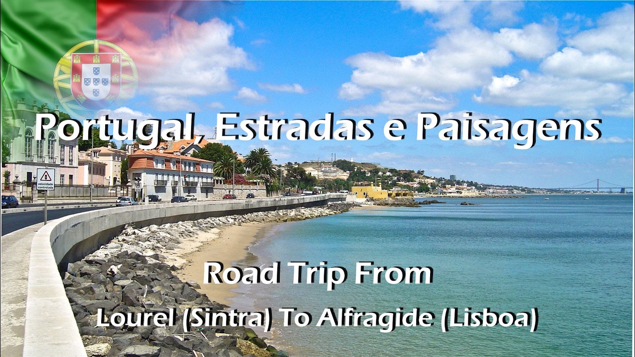 ROAD TRIP FROM LOUREL (SINTRA) TO ALFRAGIDE (ALEGRO), PORTUGAL, OSMO ACTION DRIVING CASCAIS ESTORIL