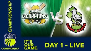 🔴 LIVE Guyana v Jamaica - Day 1 | West Indies Championship 2024 | Wednesday 10th April