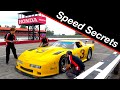 Racing driver's car speed secrets