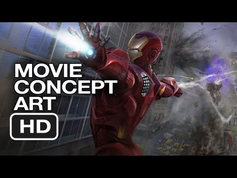 The Avengers and Green Lantern Concept Art