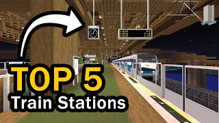 5 AMAZING Minecraft Train Stations!
