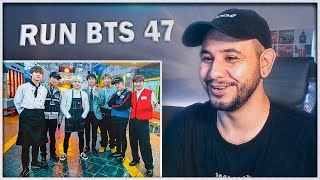 RUN BTS - 47 эпизод ⚡️ СИНЯЯ ДЕРЕВНЯ БТС ⚡️ (1 часть) РЕАКЦИЯ