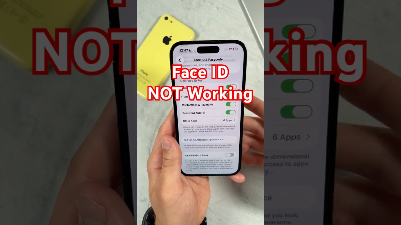 How to FIX iPhone Face ID NOT Working! - YouTube