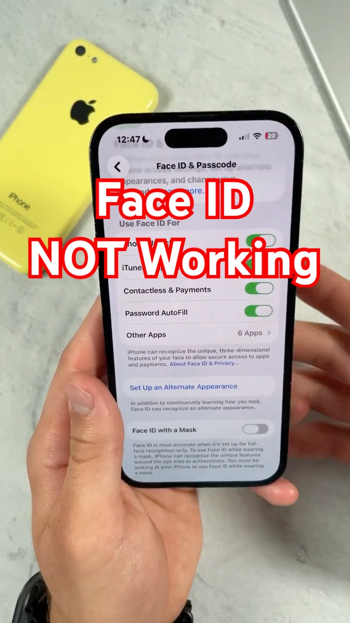 How to FIX iPhone Face ID NOT Working! - YouTube