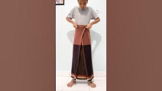 tutorial cara memakai sarung agar terlihat rapi