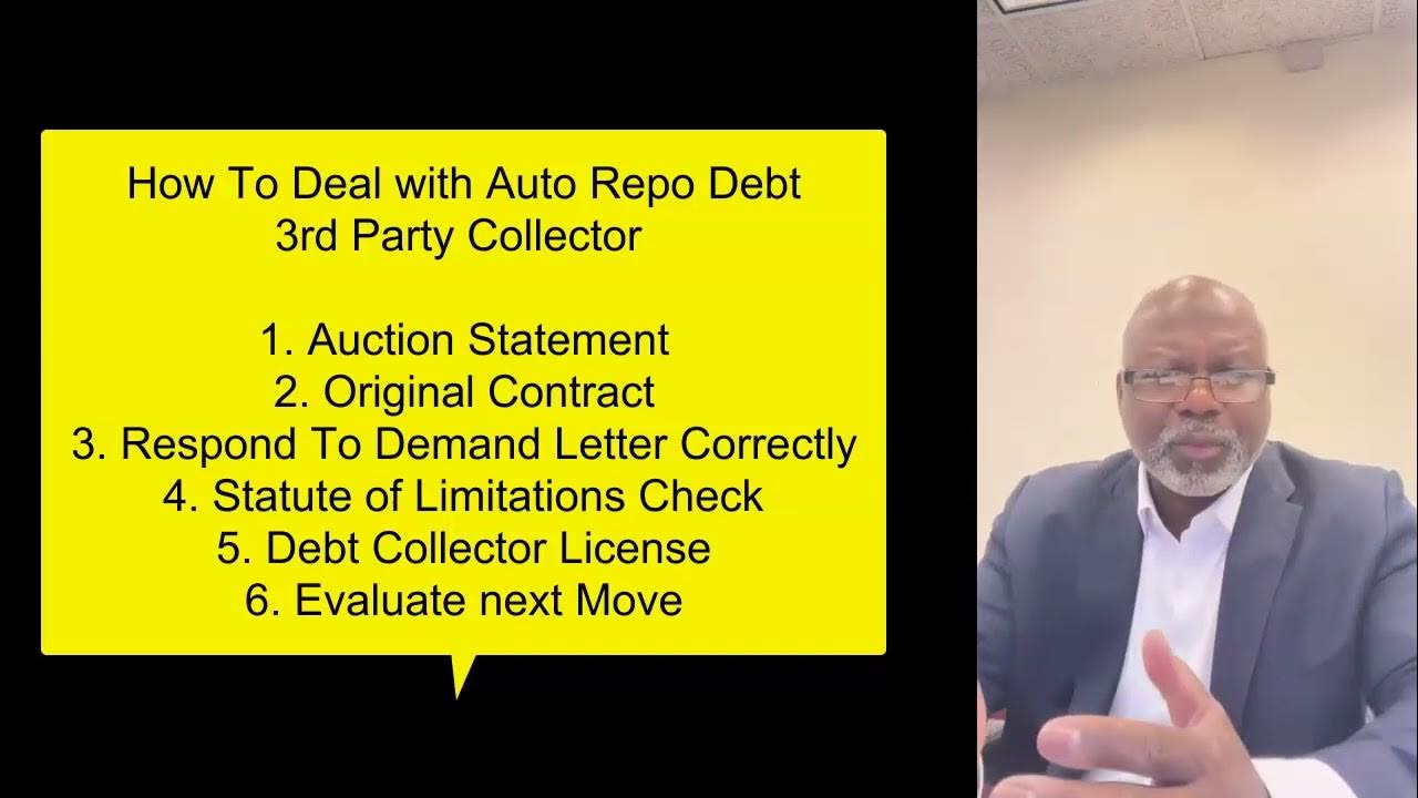 MY CAR GOT REPOSSESSED WHAT CAN I DO ABOUT THE DEBT || DEBT COLLECTOR