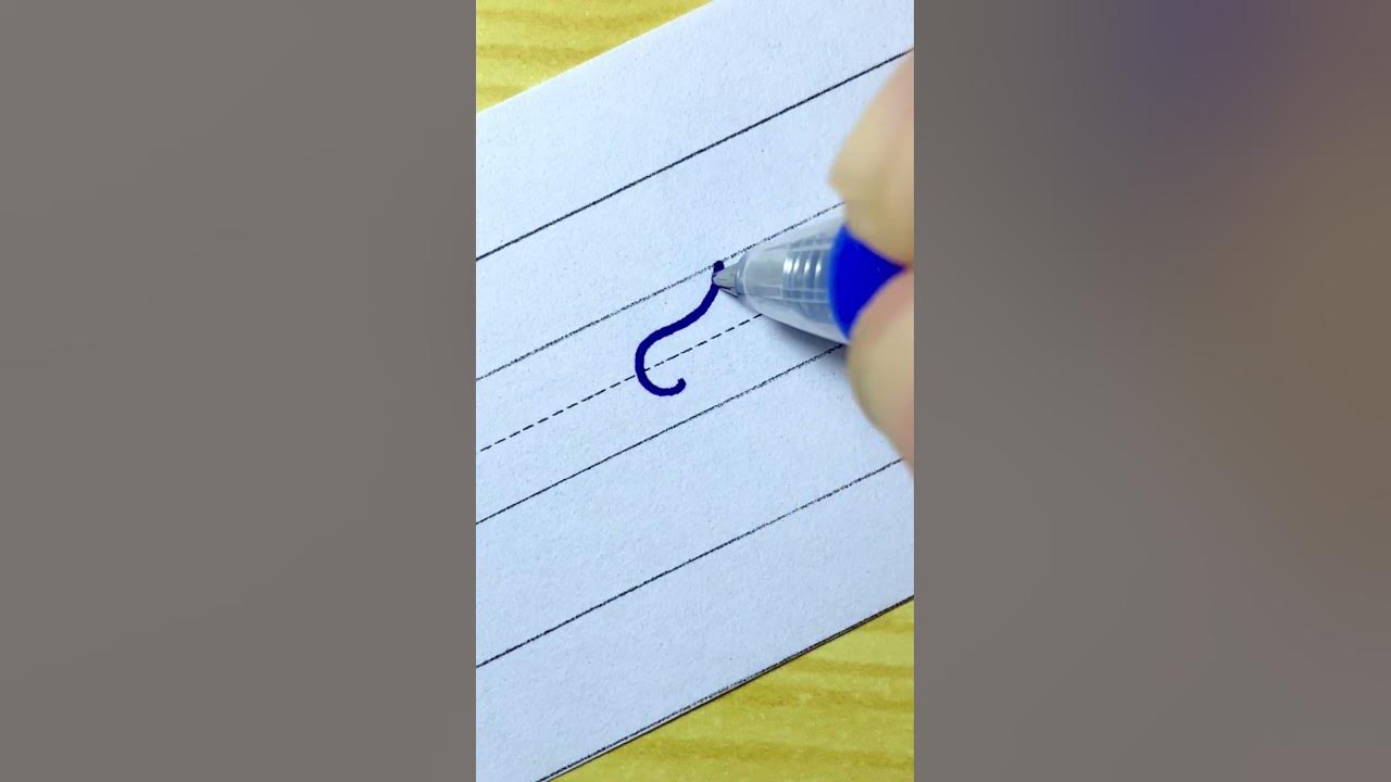 How to write in cursive Capital letter J |Cursive Writing for beginner ...