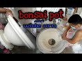 Making bonsai pot wide urn in stone cast gi unsa nako pag buhat