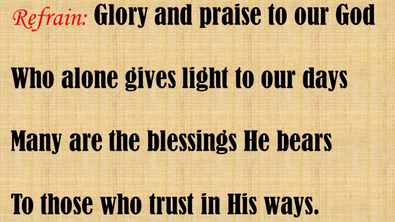 Glory and Praise to our God - YouTube