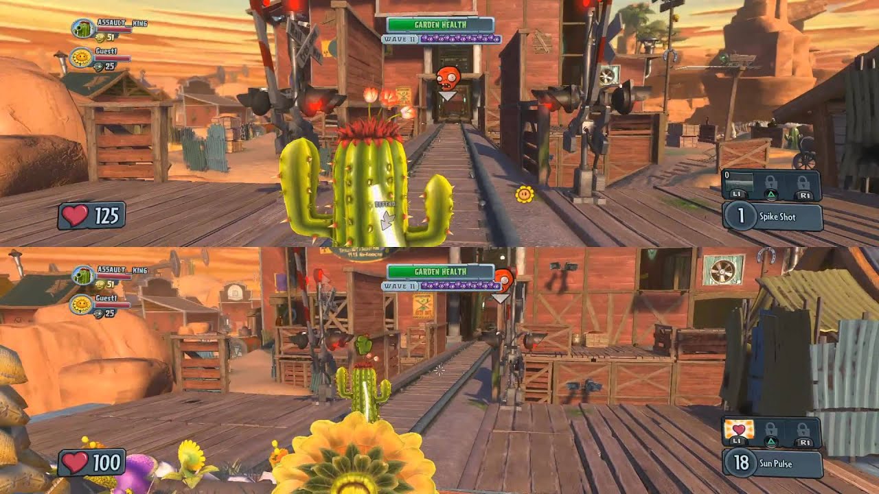 [PS4] Plants vs Zombie Garden Warfare Split Screen