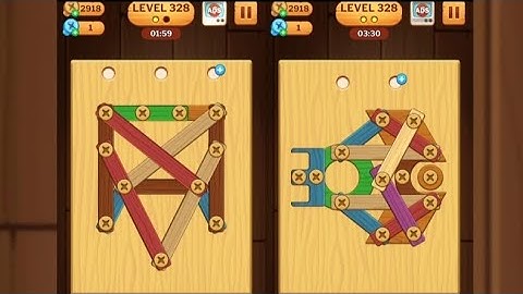 Screw Puzzle: Wood Nut & Bolt - Level 328