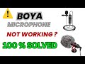 BOYA MIC NOT WORKING ON MOBILE ? 100 % SOLVED || 2023 || HINDI 🔥