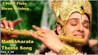 1 Hour Flute Krishna Mahabharata Theme Song #krishna #flute #mahabharatfute #krishnaflutemusic #calm