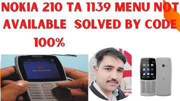 Nokia 210 TA 1139 Menu Not Available  Nokia Clone||Nokia210 MT6260 Menu Not Available Solved By Code